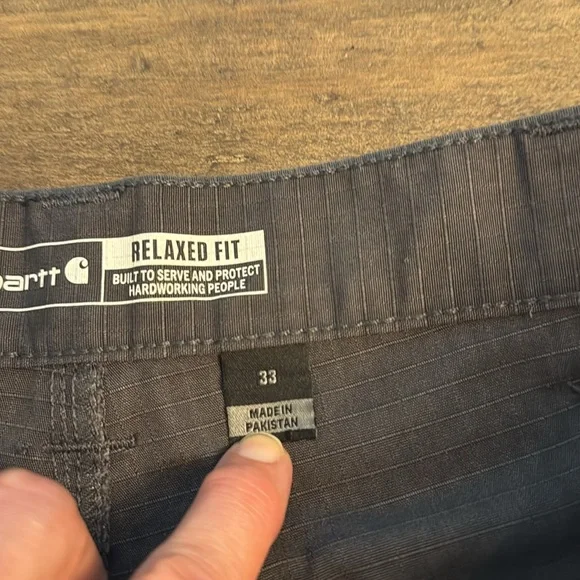 Carhartt Force Relaxed Fit Ripstop Shorts Gray 33 - Picture 6 of 8